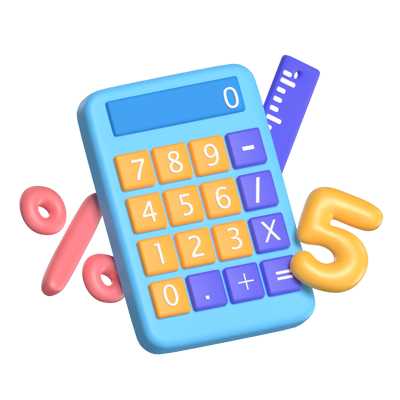 Calculator 3D Graphic