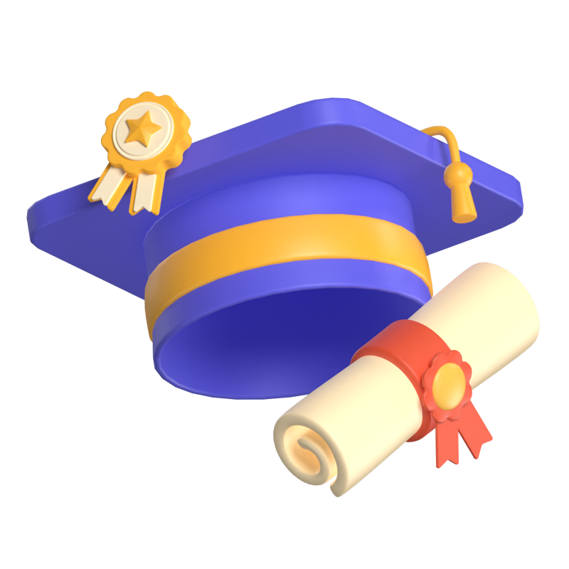 Graduation 3D Illustration