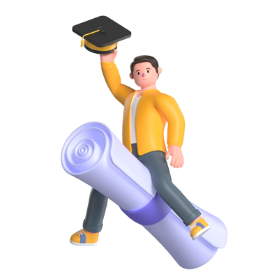 Graduation 3D Graphic