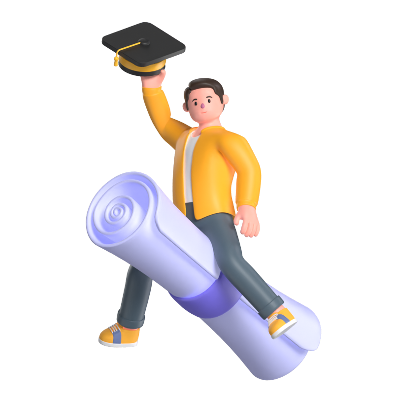 Graduation 3D Graphic