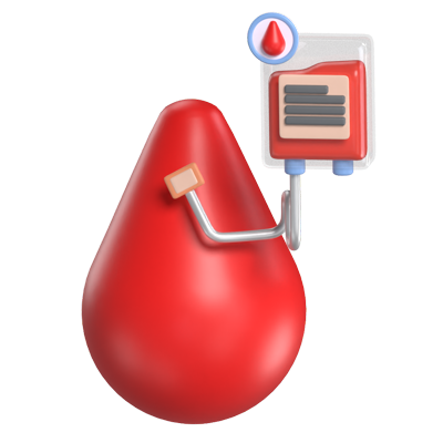 Blood Donation 3D Graphic