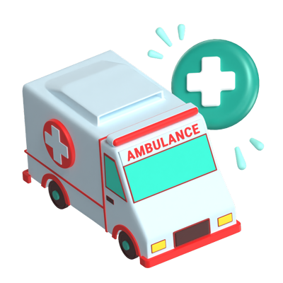 Ambulance 3D Graphic