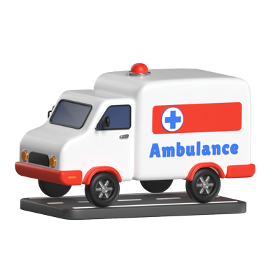 Krankenwagen 3D Graphic