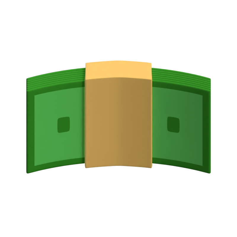 Billetes 3D Money Icon 3D Graphic