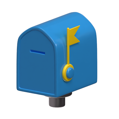 Mailbox 3D Real Estate Icon 3D Graphic