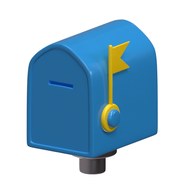 Mailbox 3D Real Estate Icon 3D Graphic