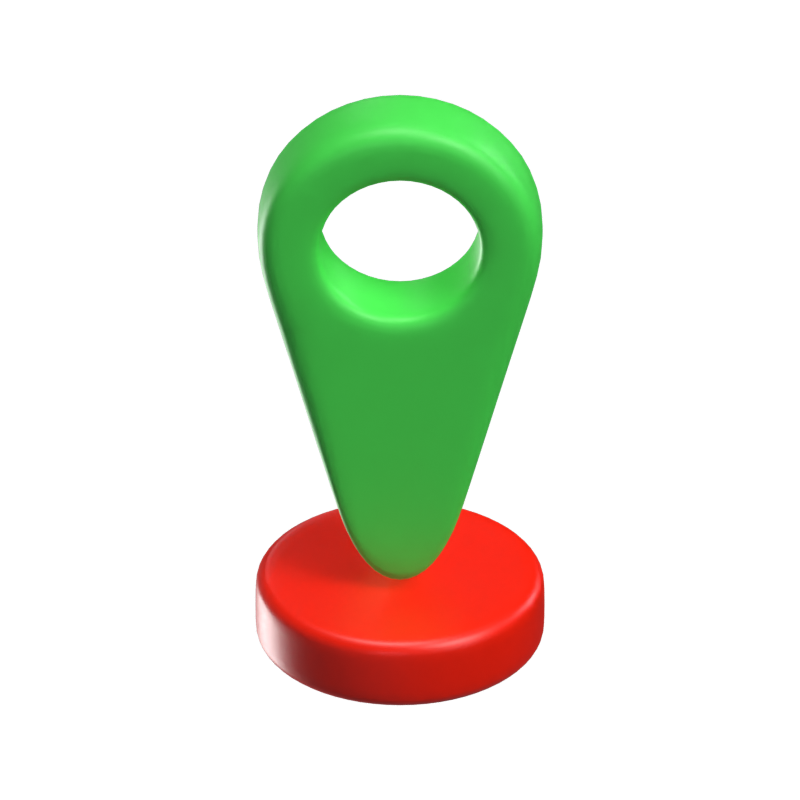 Location Pin 3D Icon For Real Estate 3D Graphic