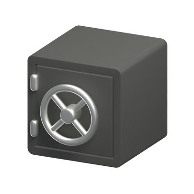 modelo de icono 3d vault 3D Graphic