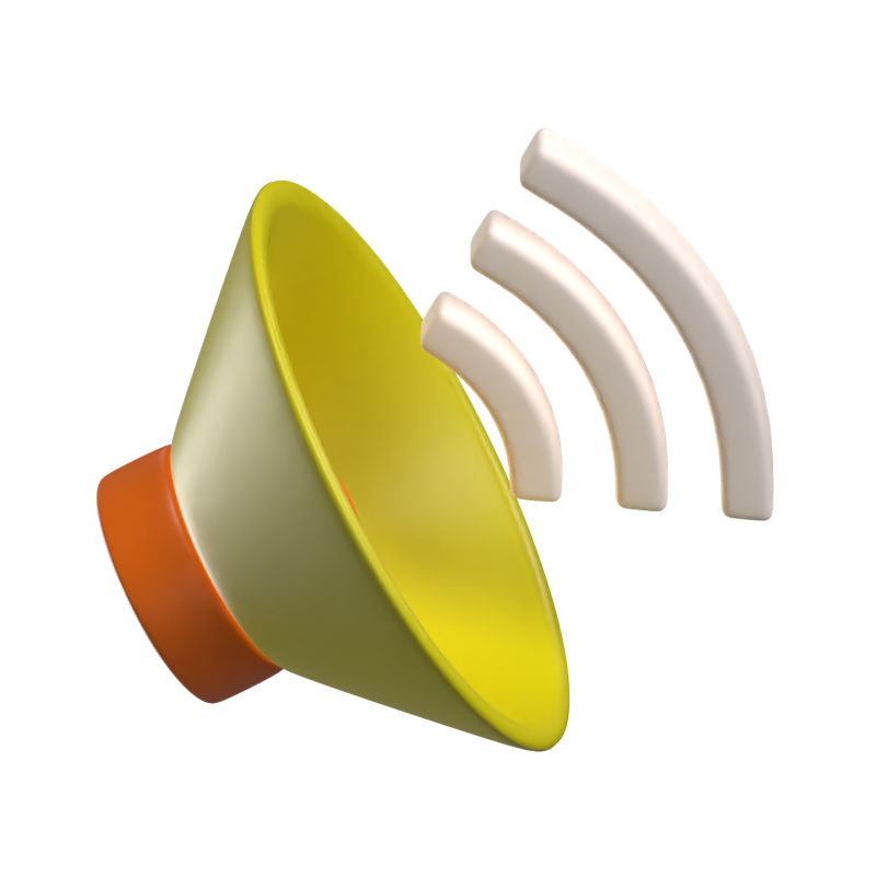 Audio Speaker 3D Icon Model