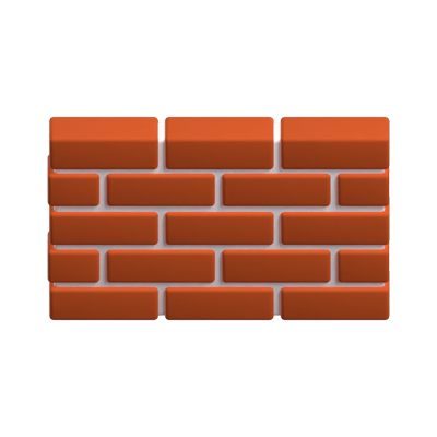 Wall 3D Icon For Real Estate 3D Graphic