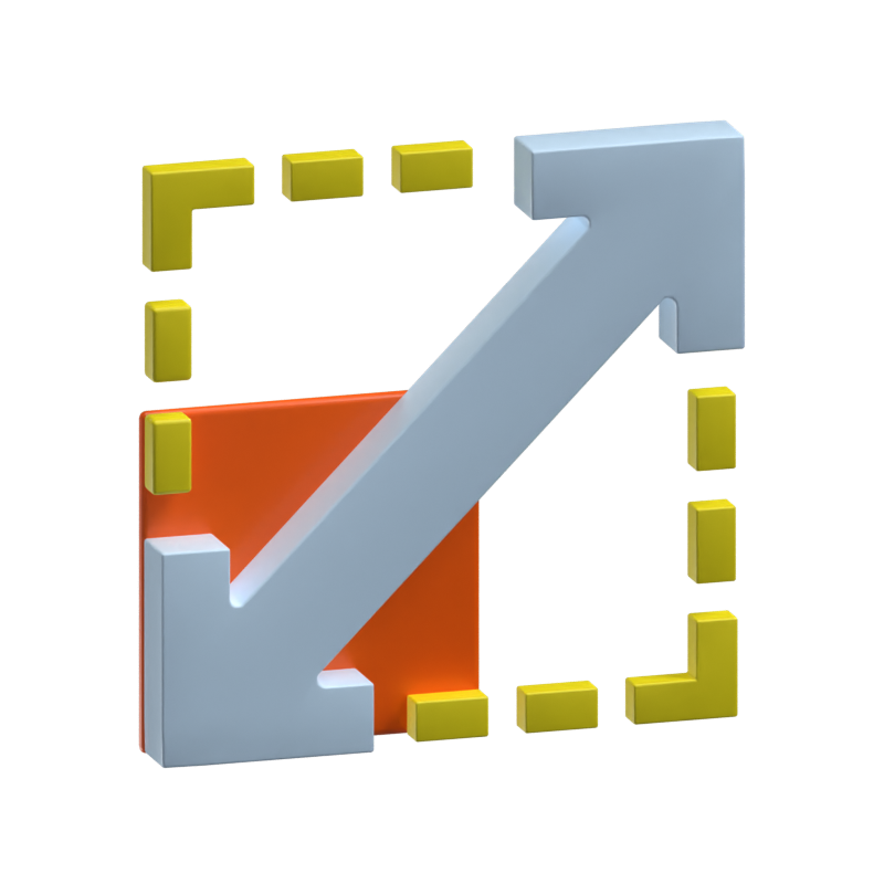 Scale Tool 3D Icon For Real Estate 3D Graphic