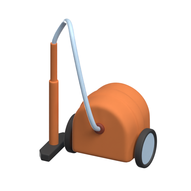 Vacuum Cleaner 3D Household Icon 3D Graphic