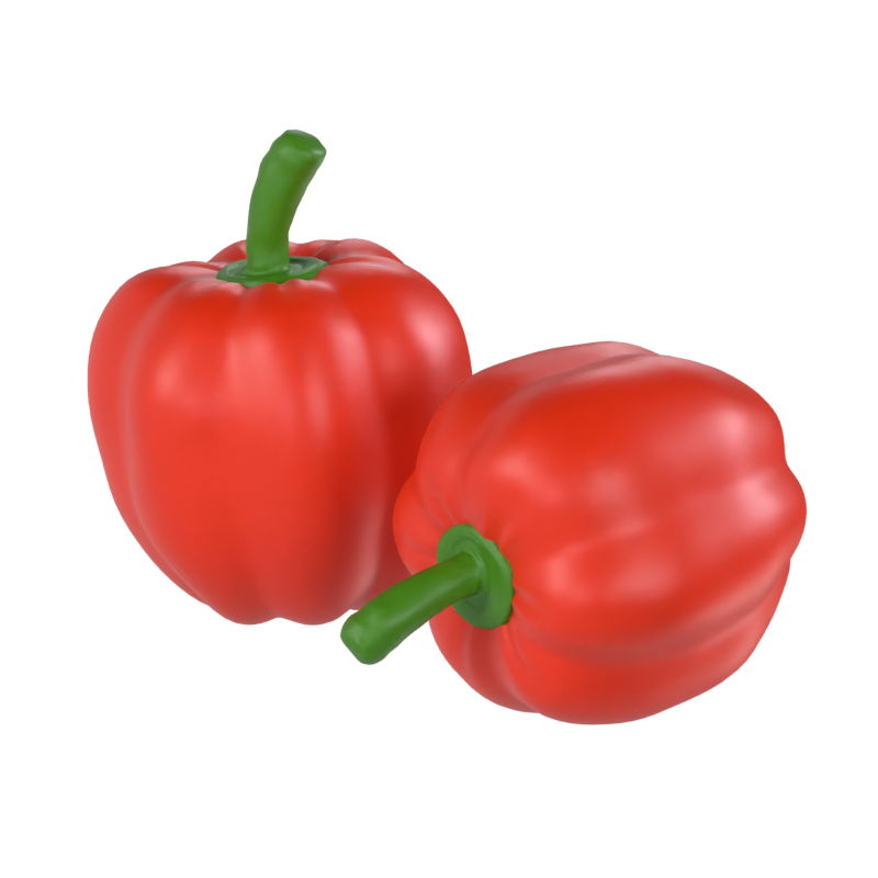 Rote Paprika 3D Modell 3D Graphic