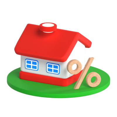 House Mortgage 3D Graphic