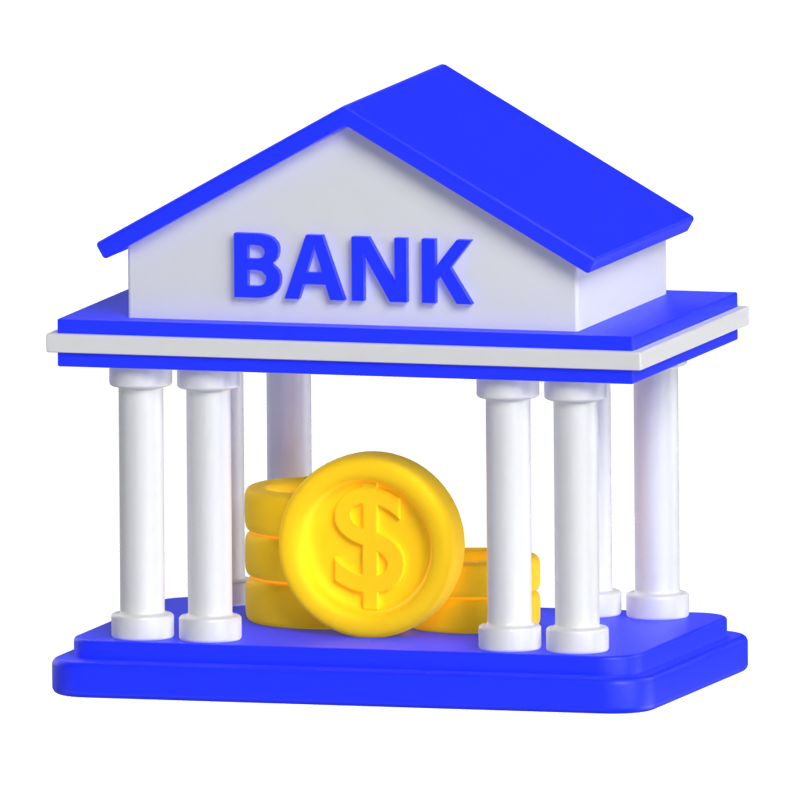 Bank 3D Graphic