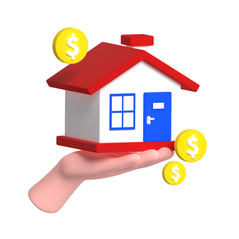 House buyers 3D Illustration