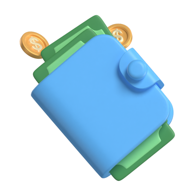 Wallet 3D Graphic