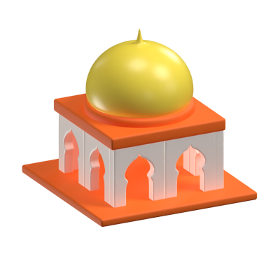 Mosque 3D Building Icon 3D Graphic