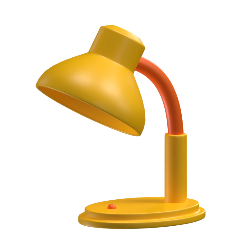 Table Lamp 3D Icon For Home 3D Graphic