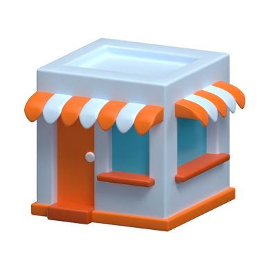 Shop 3D Icon Model 3D Graphic
