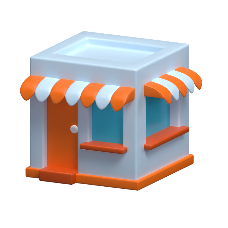 Shop 3D Icon Model 3D Graphic