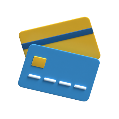 Debit Cards 3D Icon For Real Estate 3D Graphic