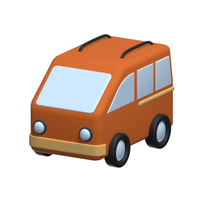 Caravana Icono 3D Para Inmobiliarias 3D Graphic