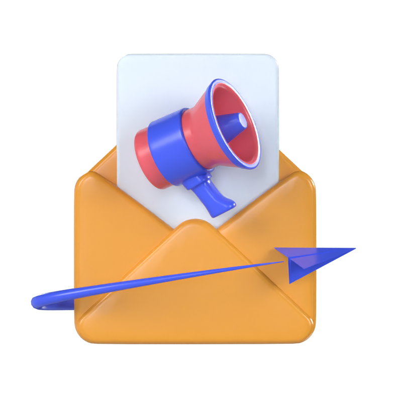 Email Marketing 3D Model 3D Graphic