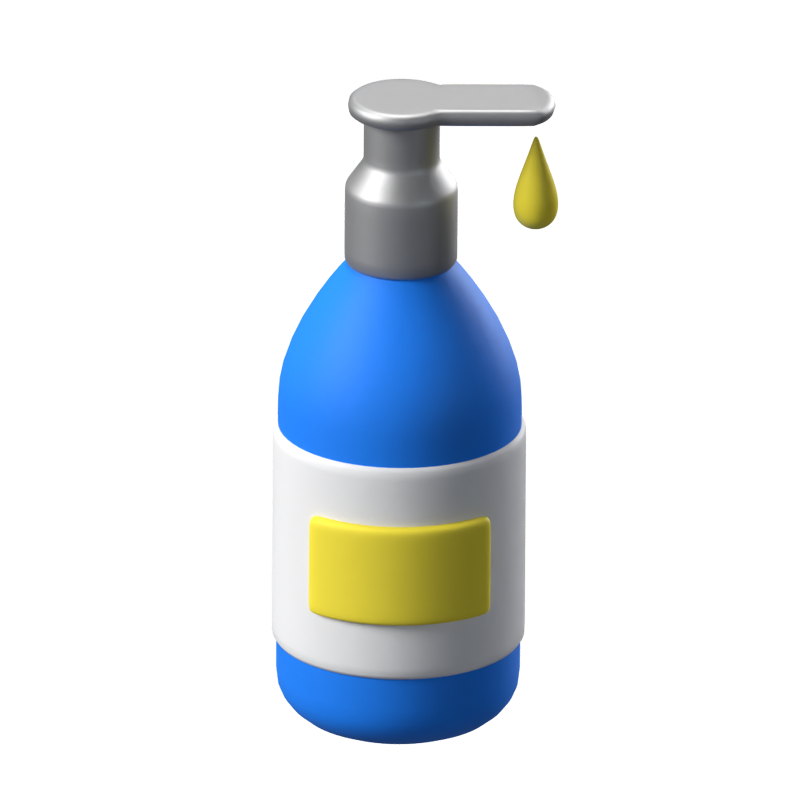 Body Lotion 3D Animated Icon 3D Graphic