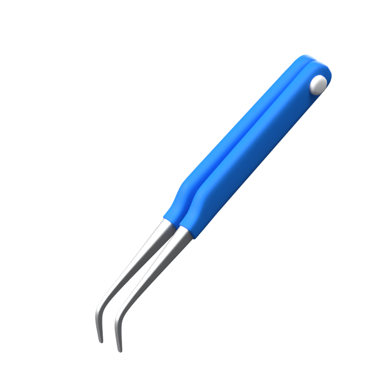 Tweezers 3D Animated Icon 3D Graphic