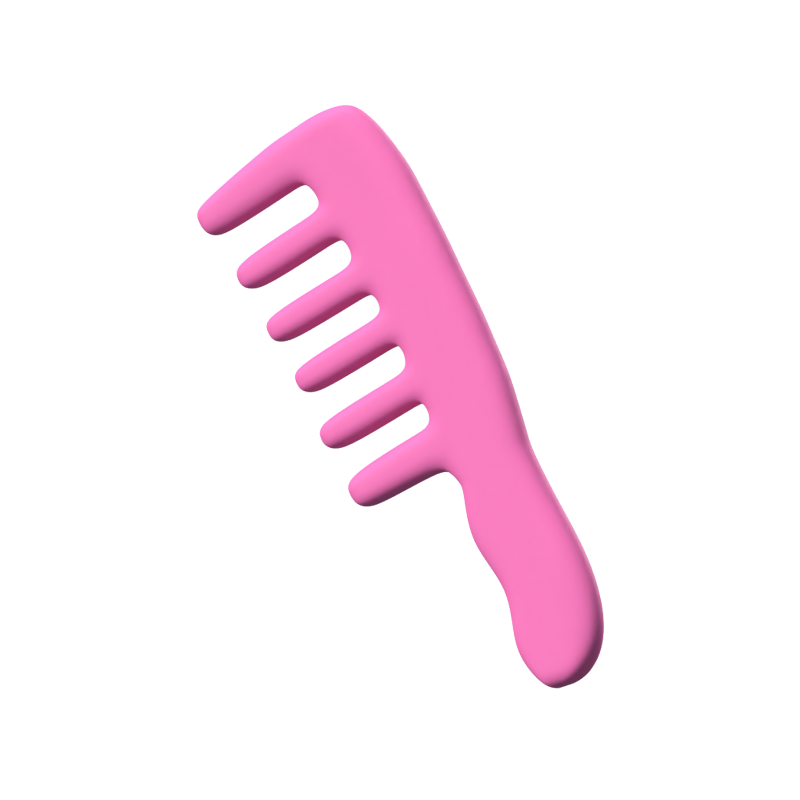 Comb 3D Animated Icon 3D Graphic