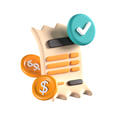 Payment Success Animated 3D Icon 3D Graphic