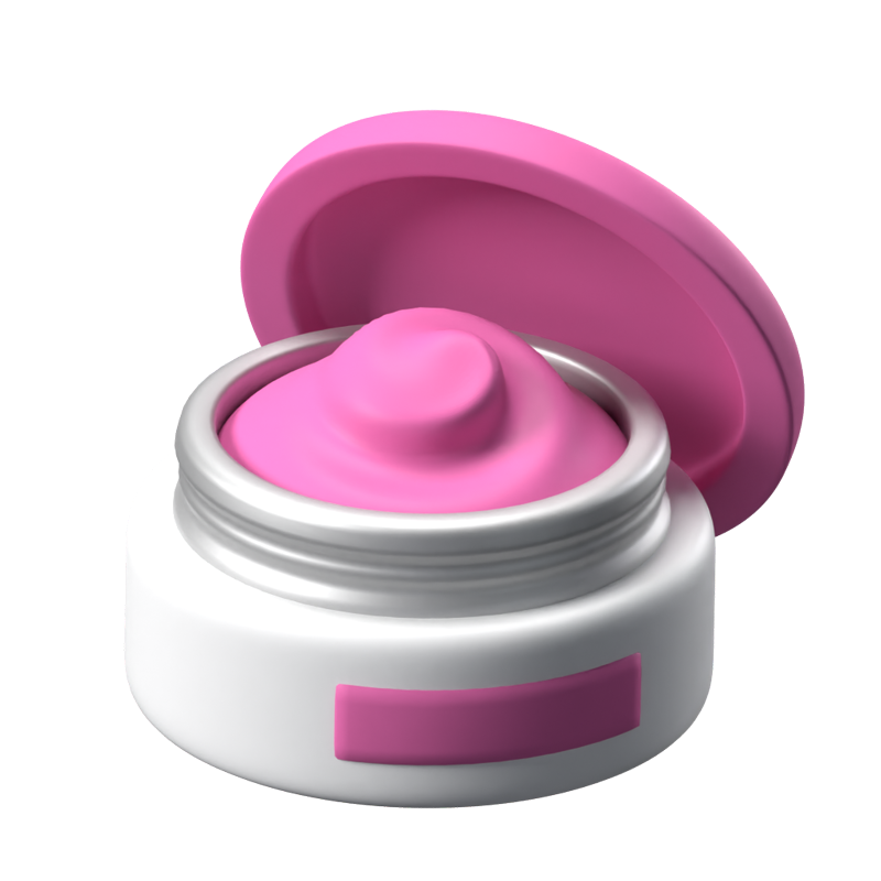 Moisturizer Jar 3D Animated Icon 3D Graphic