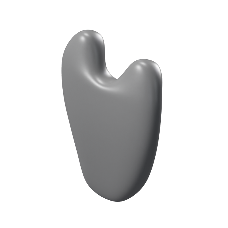 Gua Sha Tool 3D Animated Icon 3D Graphic