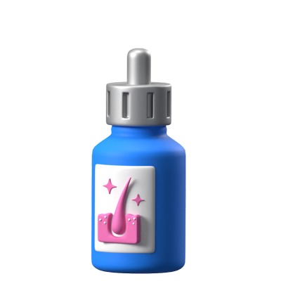 Hair Serum 3D Animated Icon 3D Graphic