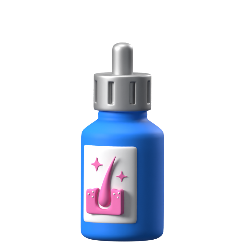 Haarserum 3D Animierte Ikone 3D Graphic