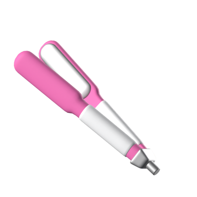 Hair Straightener 3D Animated Icon 3D Graphic