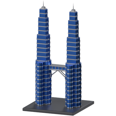 Petronas Twin Towers 3D Model 3D Graphic