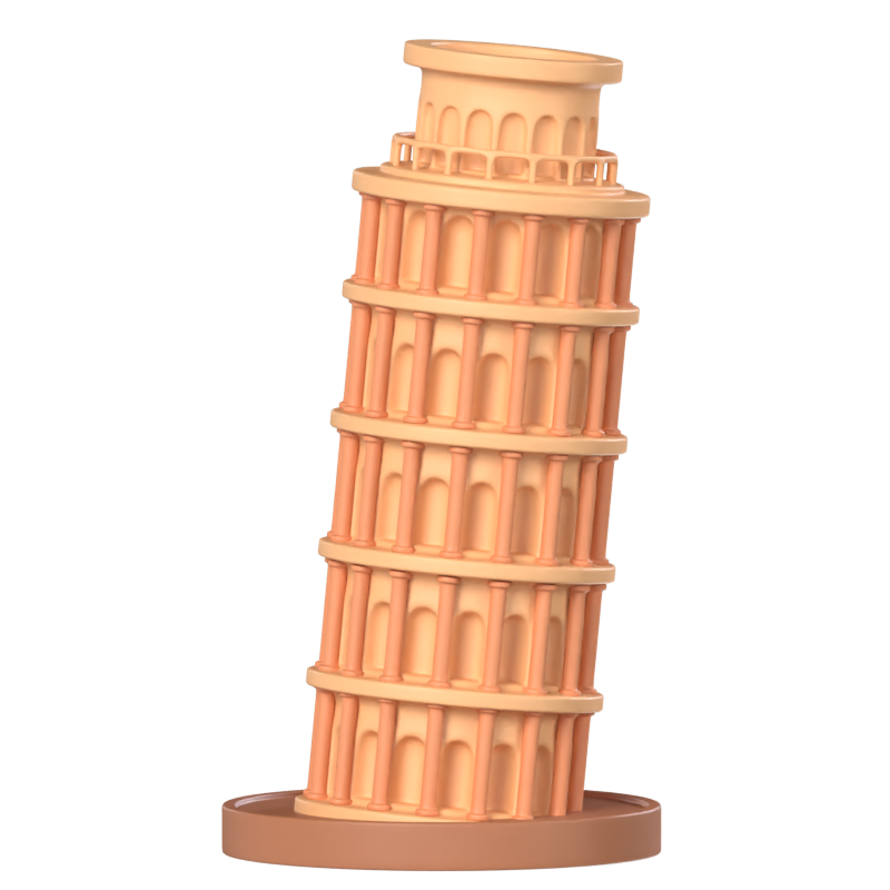 Modelo 3D da Torre de Pisa 3D Graphic