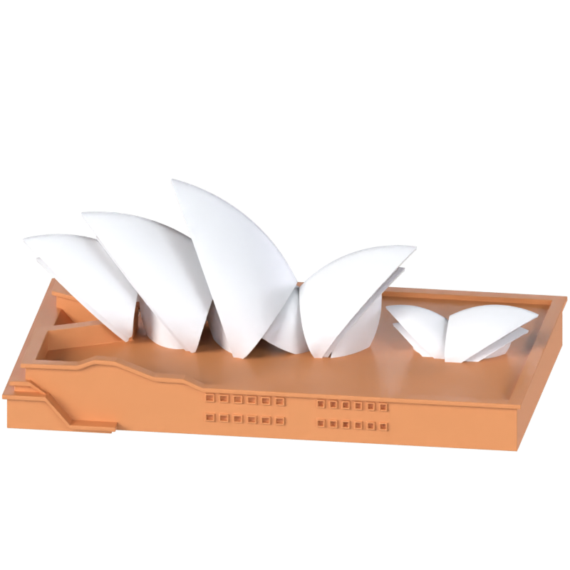 Modelo 3D da Sydney Opera House 3D Graphic