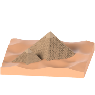 The Giza Pyramids 3D Model 3D Graphic