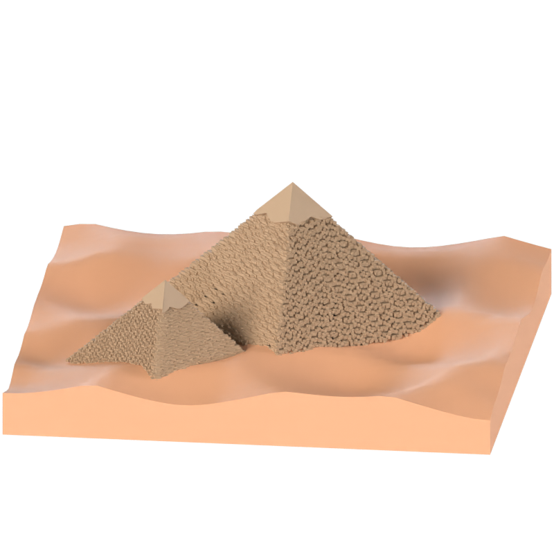 The Giza Pyramids 3D Model 3D Graphic