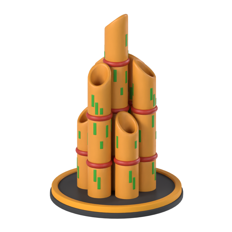 Modelo 3D do Monumento ao Bambu 3D Graphic