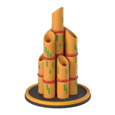Bamboo Monument 3D Model 3D Graphic
