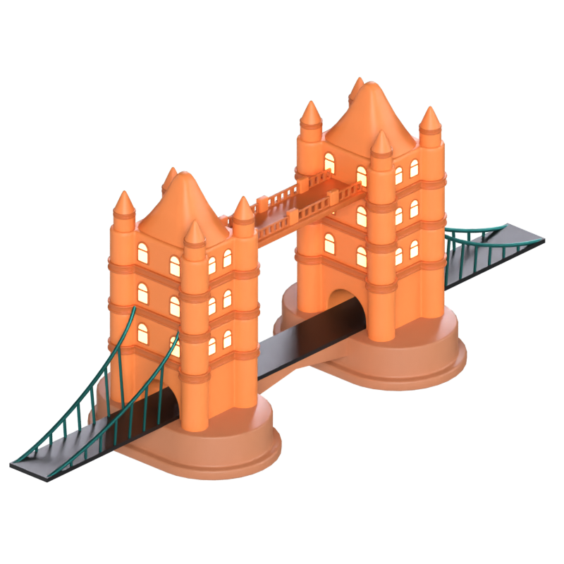 Londoner Brücke 3D Modell 3D Graphic