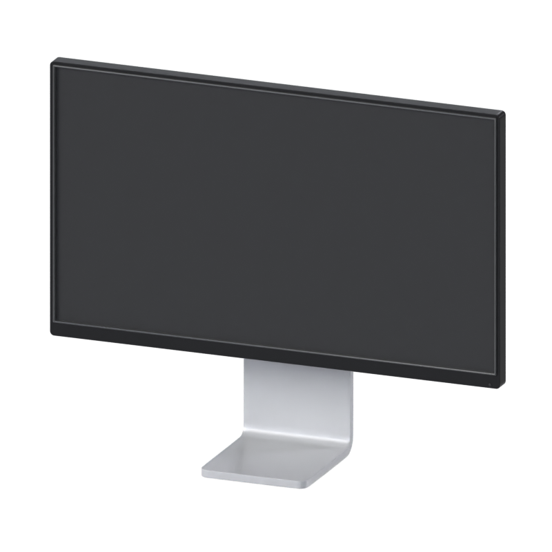 Modelo 3D da tela do monitor 3D Graphic