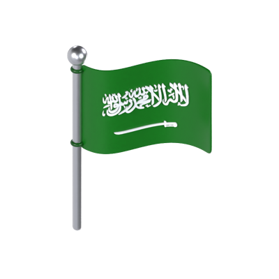 Saudi-Arabien Flagge 3D Modell 3D Graphic