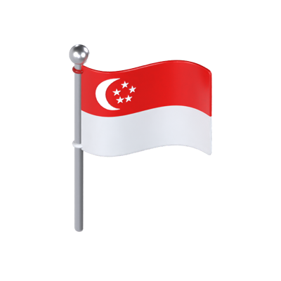 Singapore Flag 3D Model 3D Graphic