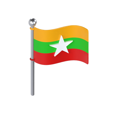 Myanmar Flag 3D Model 3D Graphic