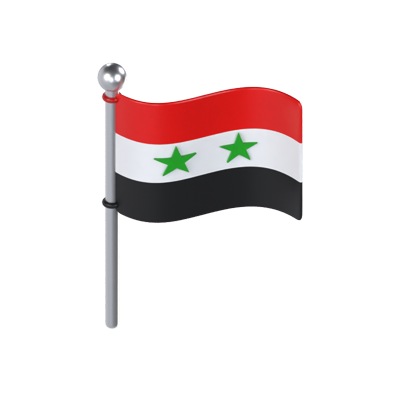 Syria Flag 3D Model 3D Graphic